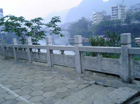 山區橋面青石欄板